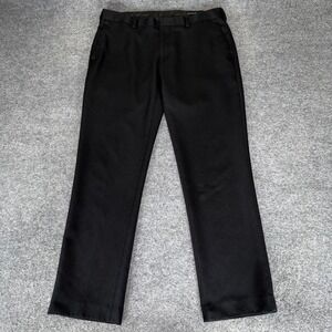 Louis Raphael Mens Slim Fit Dress Pants Black 34x30 Office Business Slacks